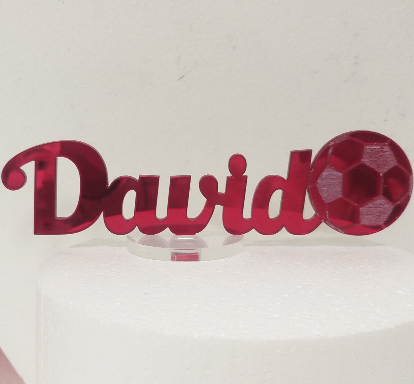 Cake topper nome su piedistallo