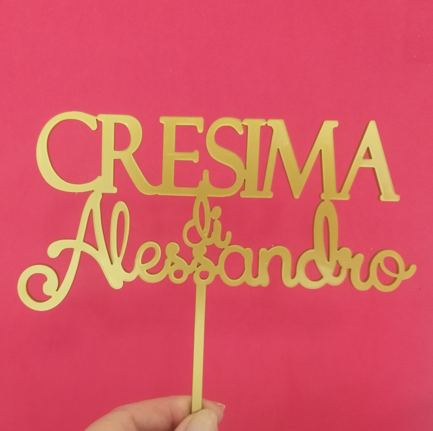 Cake topper personalizzato