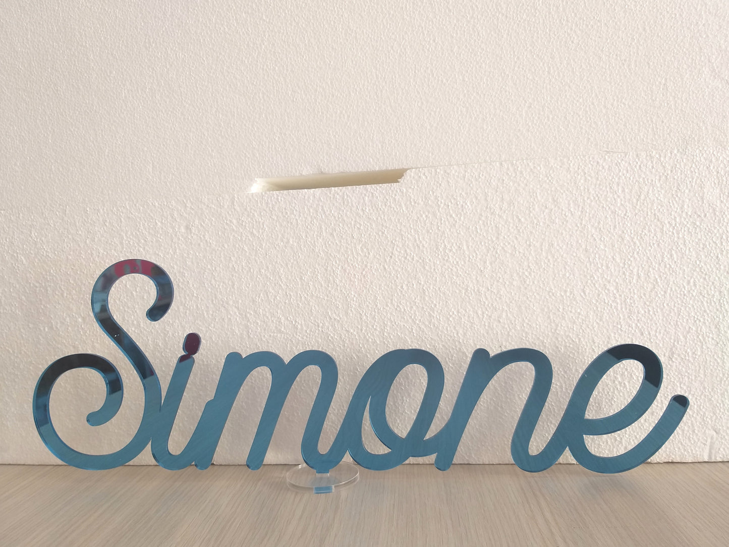 Nome in plexiglass