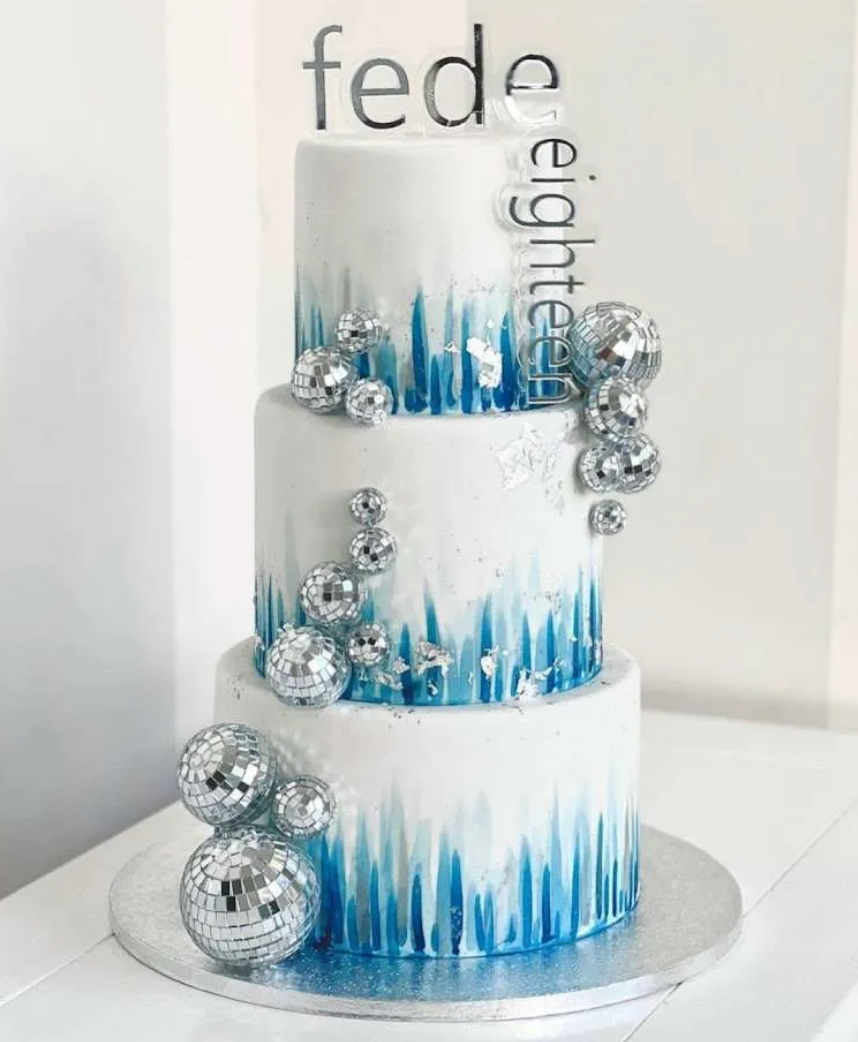 Cake topper personalizzato in doppio vetro