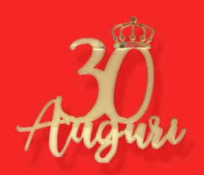 Cake topper 30 auguri