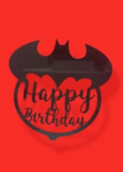 Cake topper happy birthday Batman